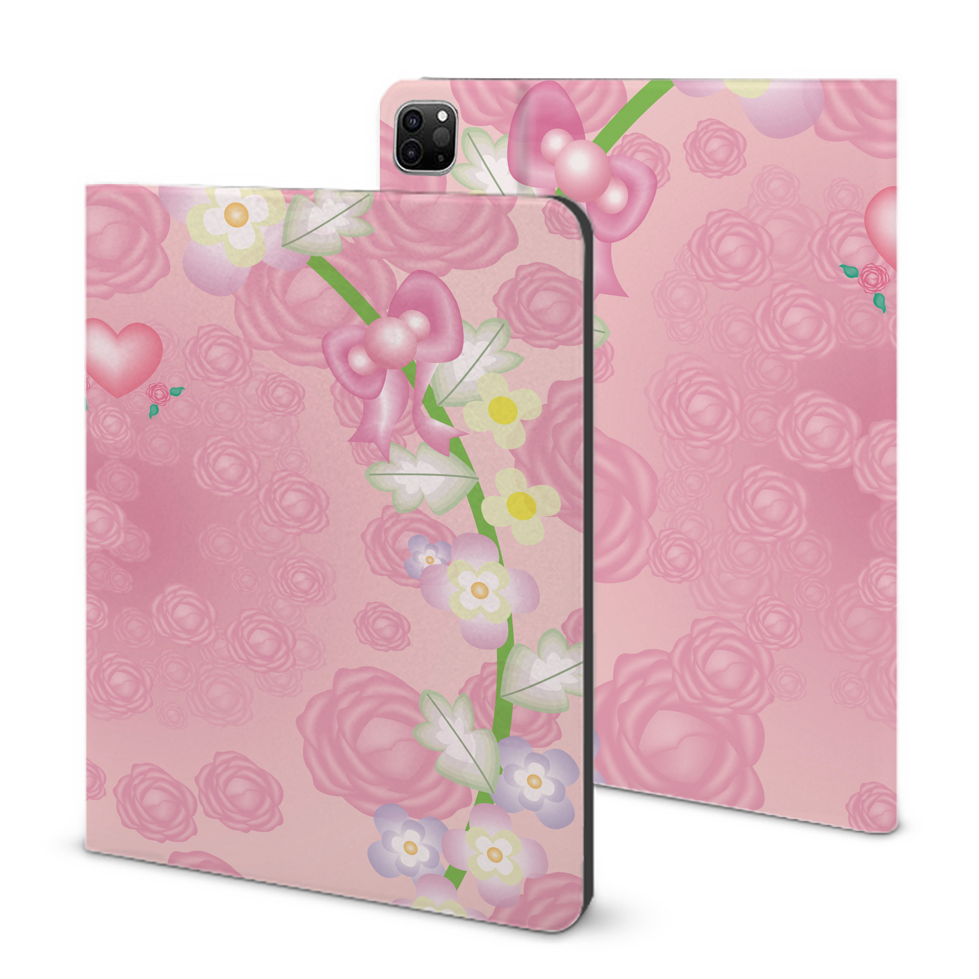 （画像用） Hello Kitty ハローキティ IPad ケース ブック型 PUレザー TPU 耐衝撃 軽量 薄型 ペン収納なし 全面保護 IPad 各モデル対応